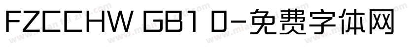 FZCCHW GB1 0字体转换